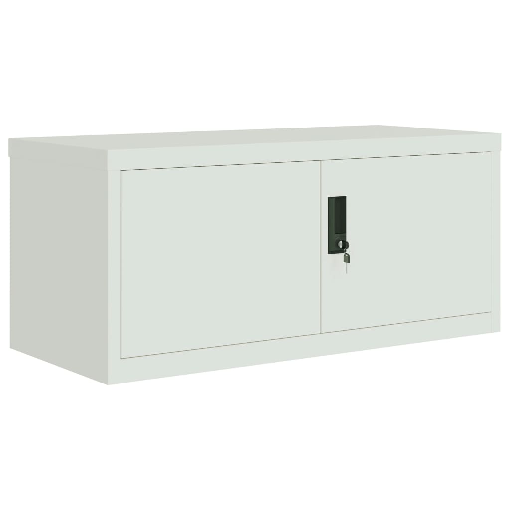 vidaXL Fișet, gri deschis, 90x40x130 cm, oțel vidaXL Fișet, gri deschis, 90x40x130 cm, oțel
