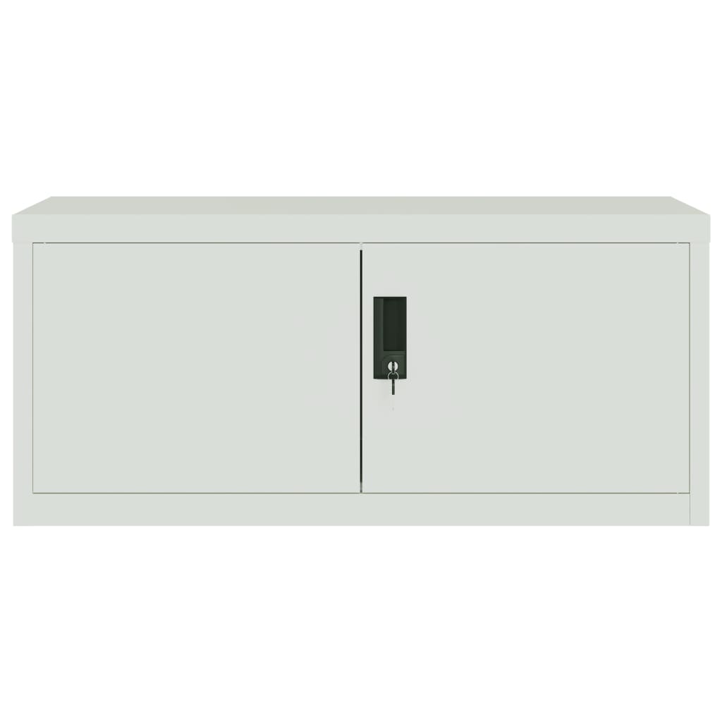 vidaXL Fișet, gri deschis, 90x40x130 cm, oțel vidaXL Fișet, gri deschis, 90x40x130 cm, oțel