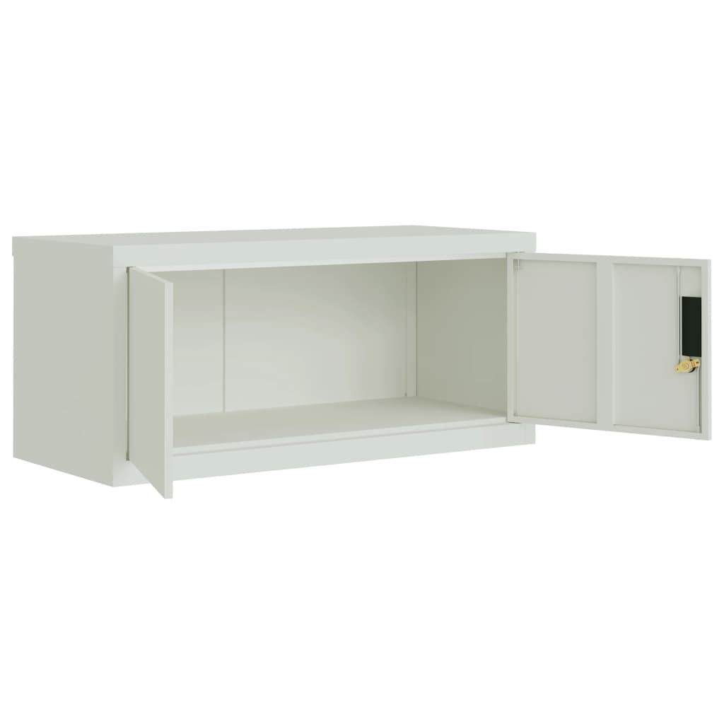 vidaXL Fișet, gri deschis, 90x40x130 cm, oțel vidaXL Fișet, gri deschis, 90x40x130 cm, oțel