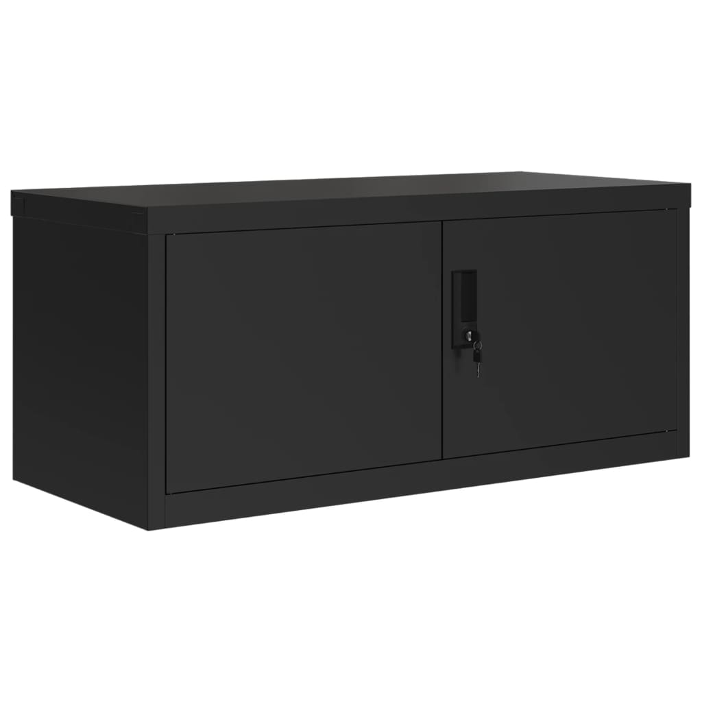 vidaXL Fișet, negru, 90x40x110 cm, oțel vidaXL Fișet, negru, 90x40x110 cm, oțel