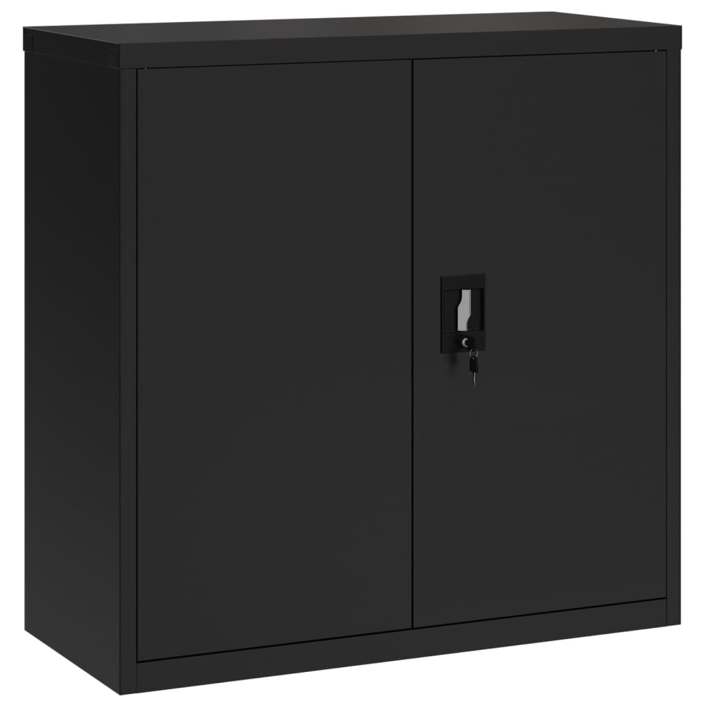 vidaXL Fișet, negru, 90x40x130 cm, oțel vidaXL Fișet, negru, 90x40x130 cm, oțel