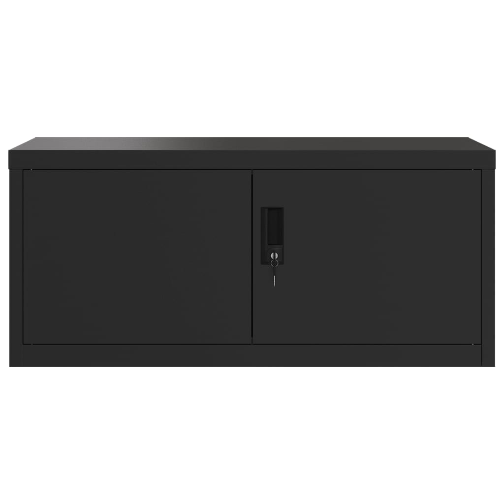vidaXL Fișet, negru, 90x40x180 cm, oțel vidaXL Fișet, negru, 90x40x180 cm, oțel