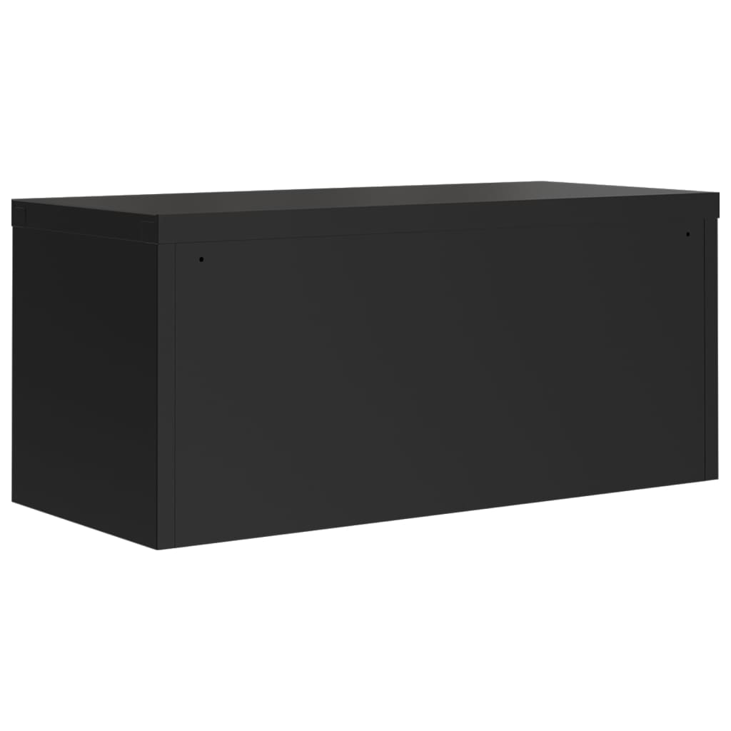 vidaXL Fișet, negru, 90x40x220 cm, oțel vidaXL Fișet, negru, 90x40x220 cm, oțel