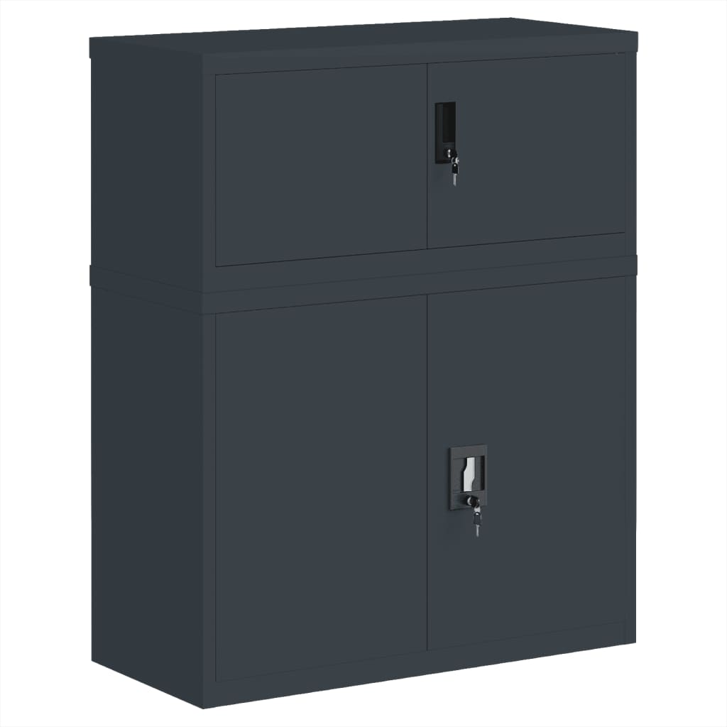 vidaXL Fișet, antracit, 90x40x110 cm, oțel vidaXL Fișet, antracit, 90x40x110 cm, oțel
