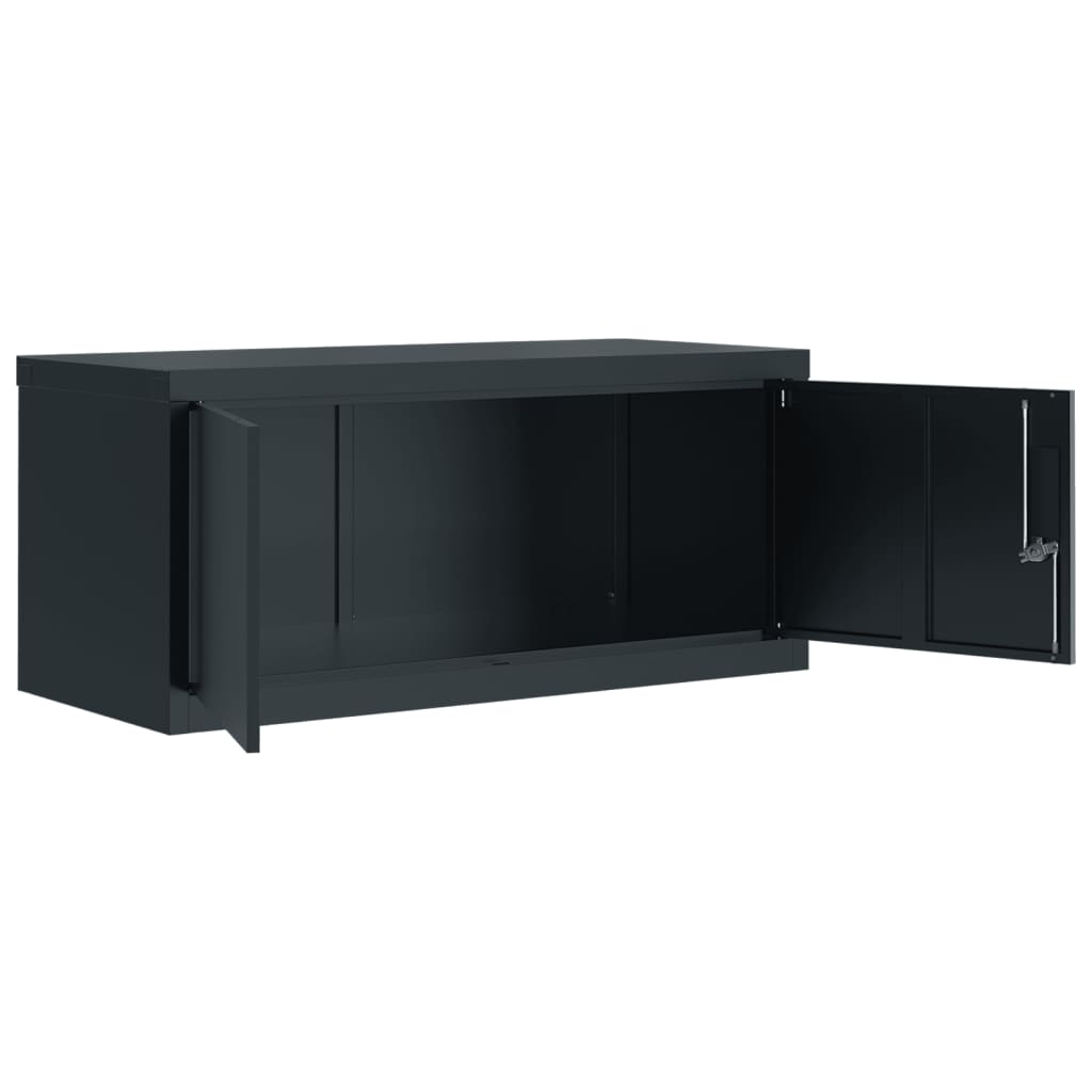vidaXL Fișet, antracit, 90x40x110 cm, oțel vidaXL Fișet, antracit, 90x40x110 cm, oțel