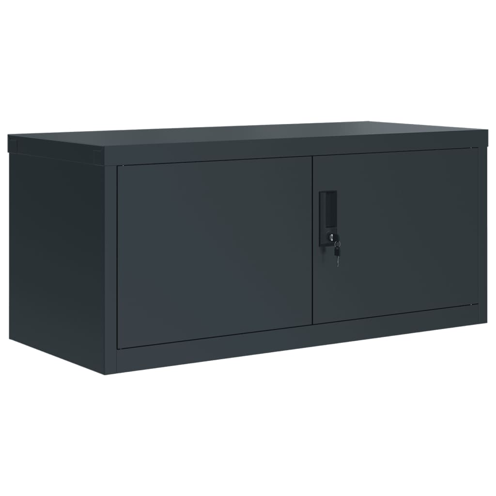 vidaXL Fișet, antracit, 90x40x130 cm, oțel vidaXL Fișet, antracit, 90x40x130 cm, oțel