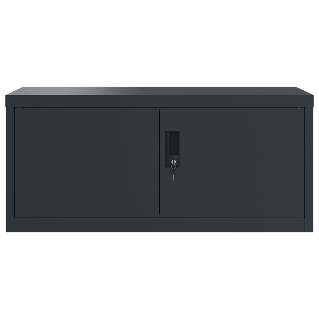 vidaXL Fișet, antracit, 90x40x130 cm, oțel vidaXL Fișet, antracit, 90x40x130 cm, oțel