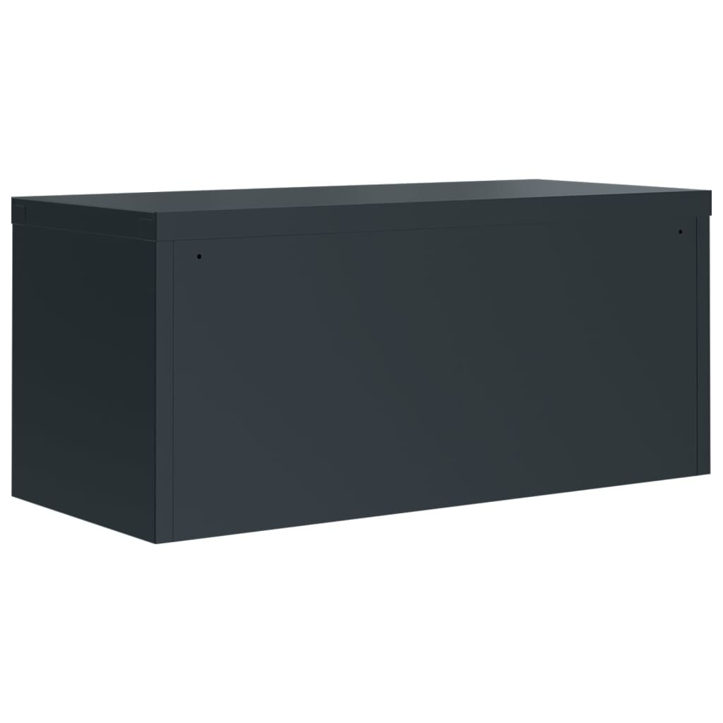 vidaXL Fișet, antracit, 90x40x130 cm, oțel vidaXL Fișet, antracit, 90x40x130 cm, oțel