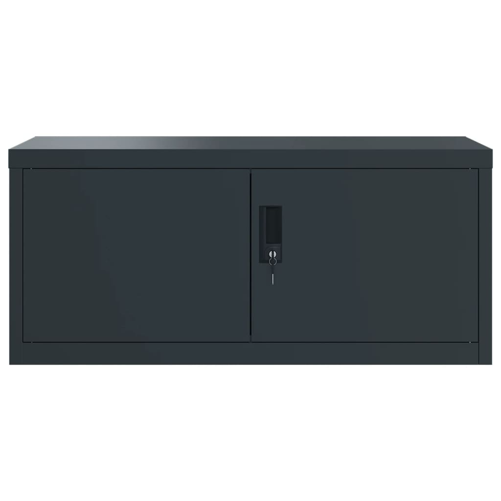 vidaXL Fișet, antracit, 90x40x145 cm, oțel vidaXL Fișet, antracit, 90x40x145 cm, oțel
