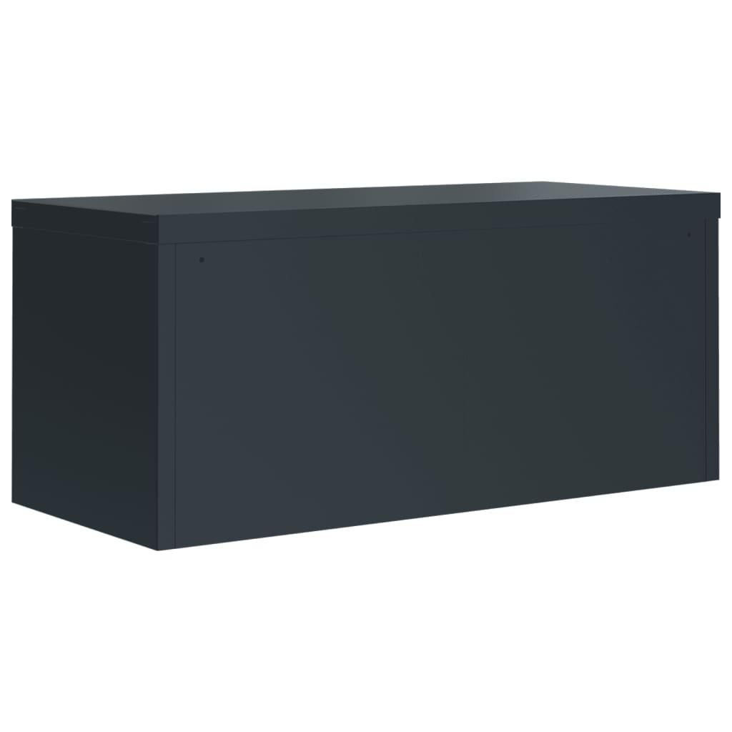vidaXL Fișet, antracit, 90x40x145 cm, oțel vidaXL Fișet, antracit, 90x40x145 cm, oțel