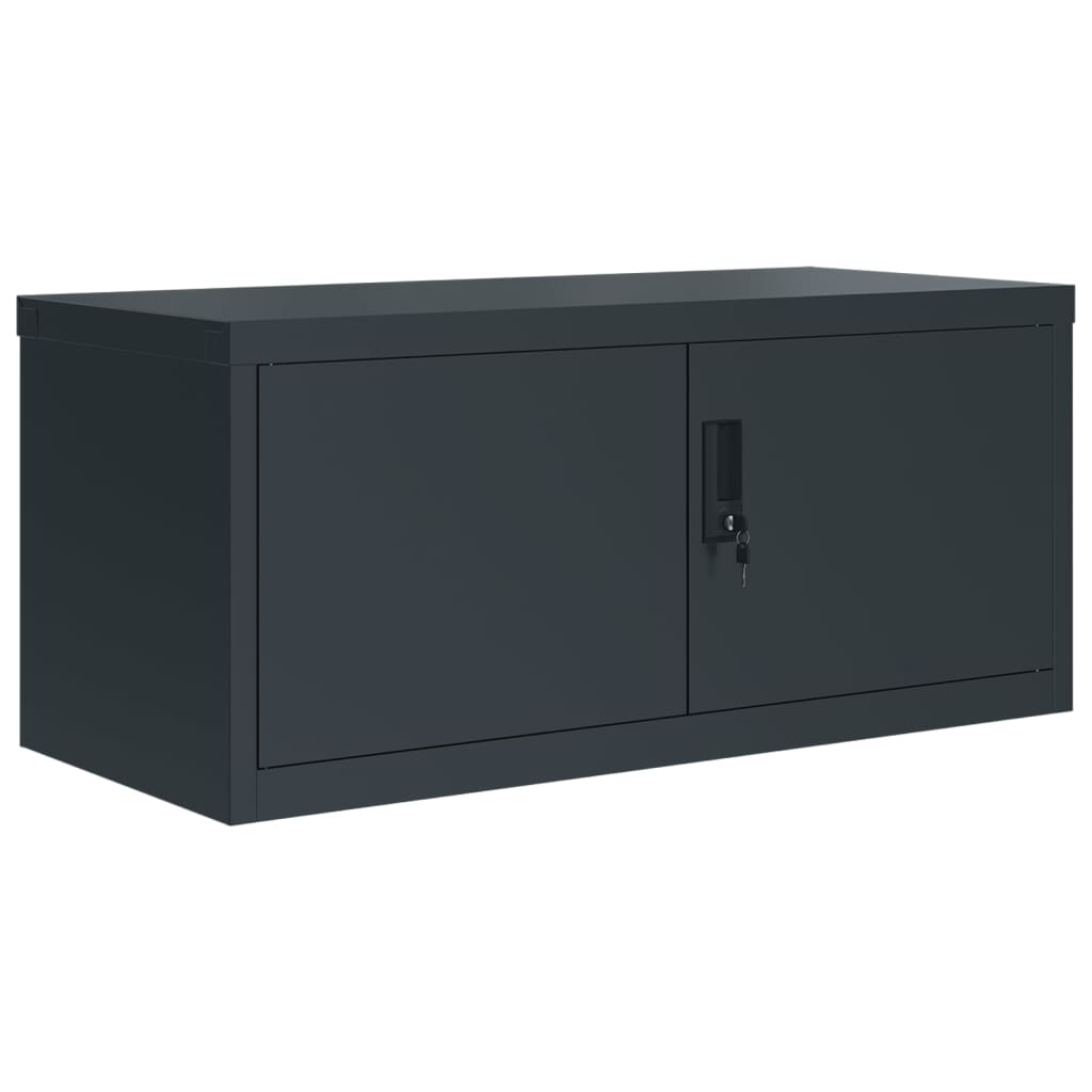 vidaXL Fișet, antracit, 90x40x220 cm, oțel vidaXL Fișet, antracit, 90x40x220 cm, oțel