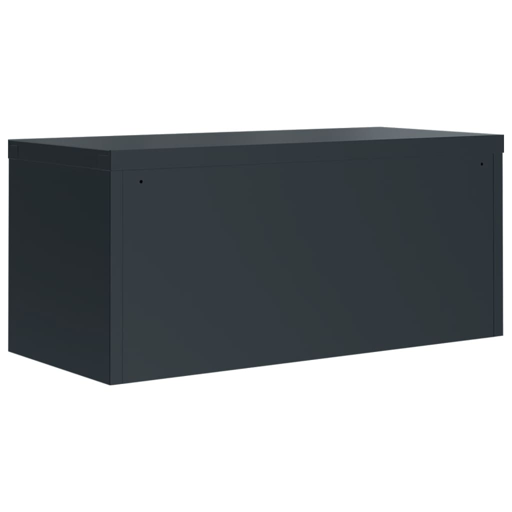 vidaXL Fișet, antracit, 90x40x220 cm, oțel vidaXL Fișet, antracit, 90x40x220 cm, oțel