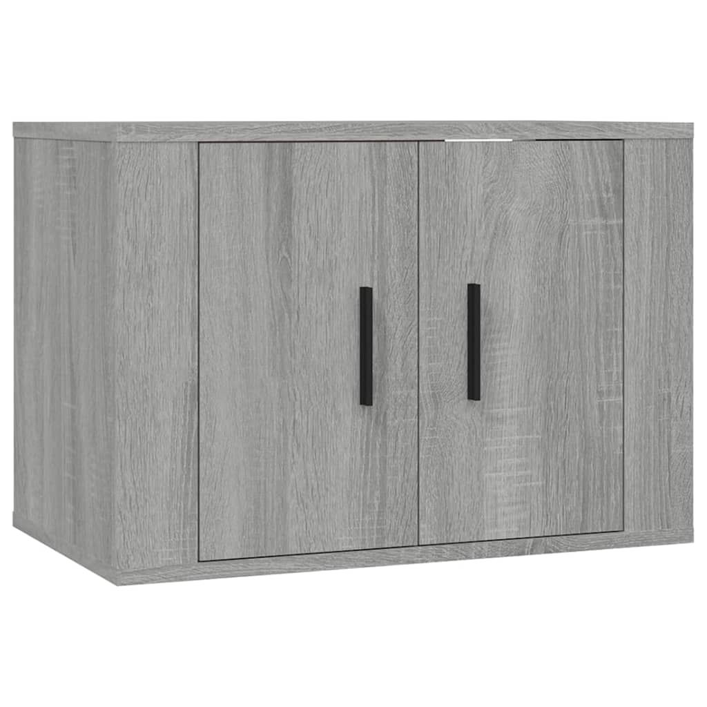 vidaXL Set dulapuri TV, 2 piese, gri sonoma, lemn prelucrat vidaXL Set dulapuri TV, 2 piese, gri sonoma, lemn prelucrat