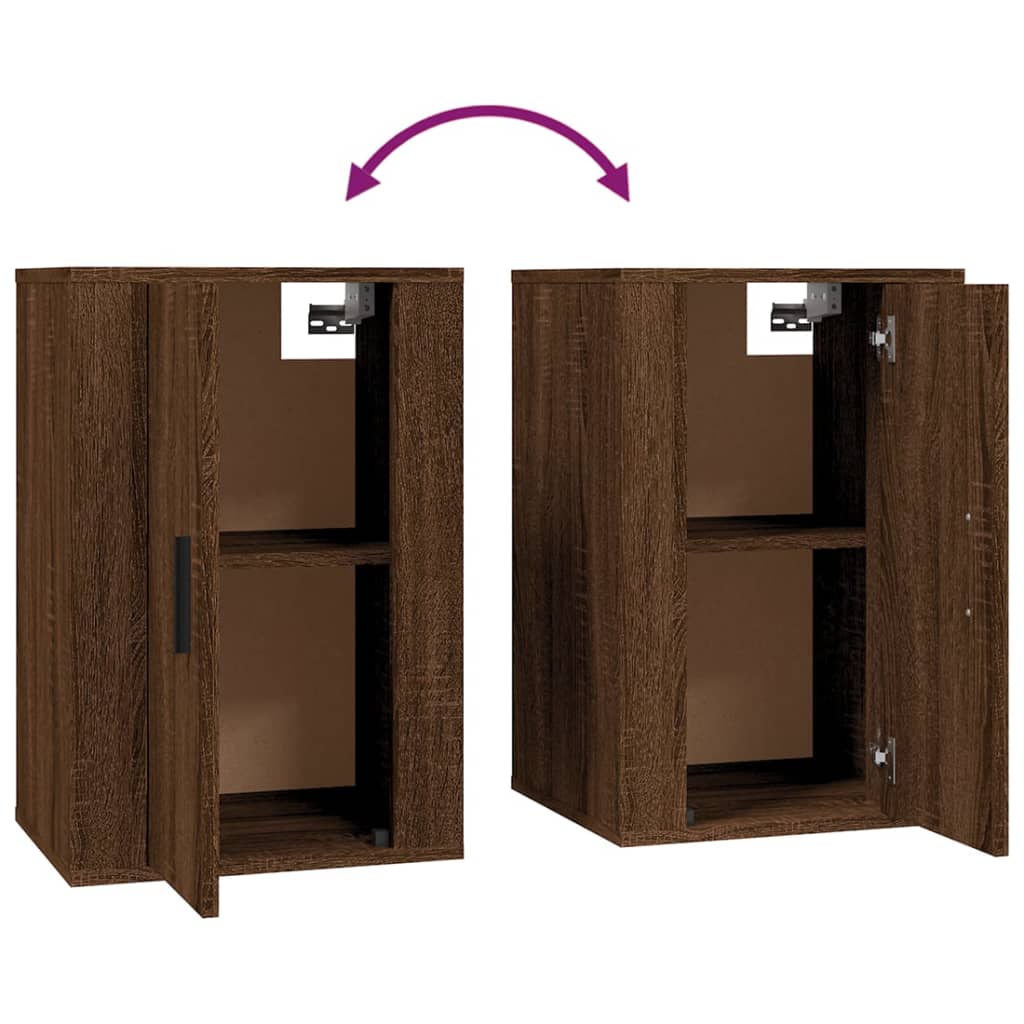 vidaXL Set dulapuri TV, 2 piese, stejar maro, lemn prelucrat vidaXL Set dulapuri TV, 2 piese, stejar maro, lemn prelucrat