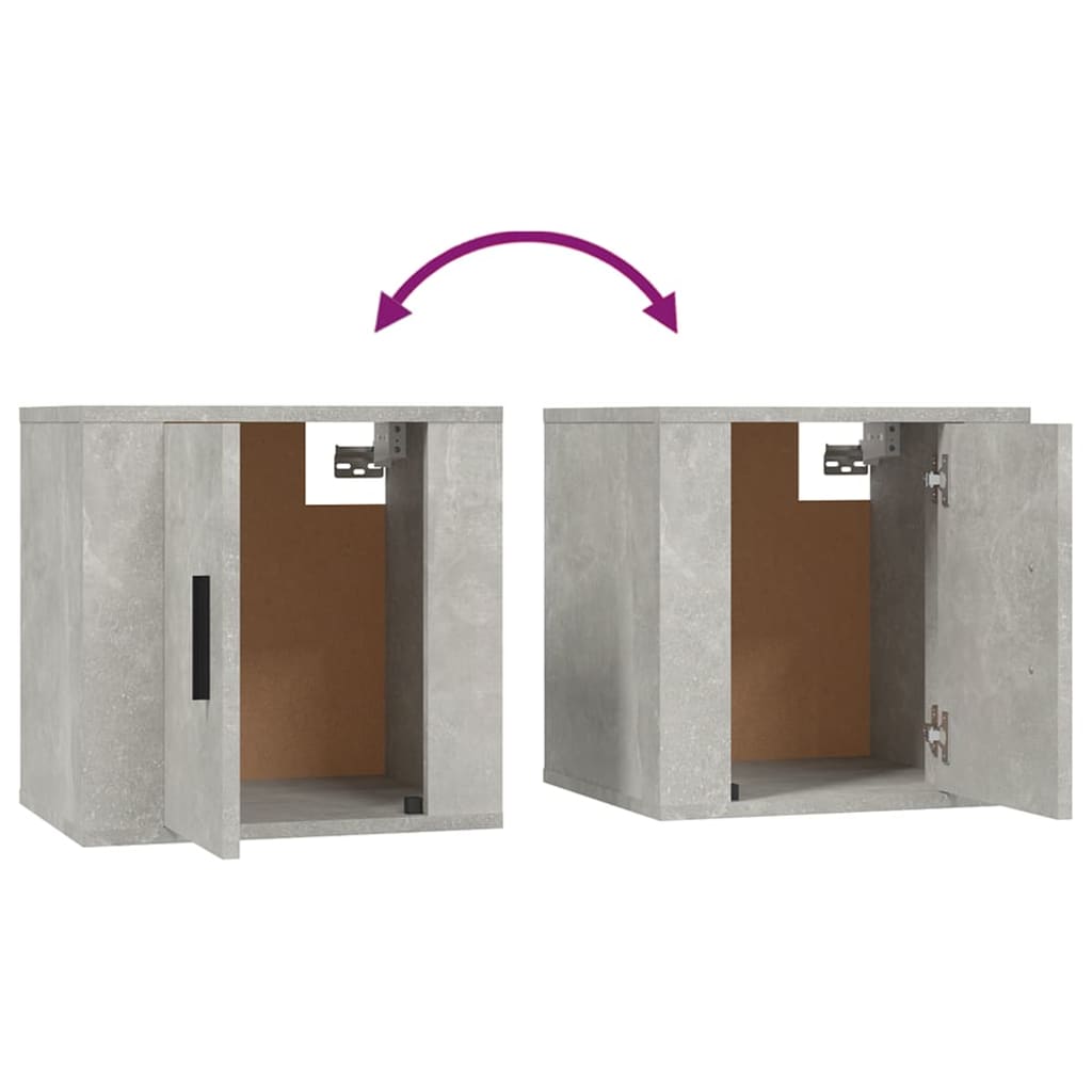 vidaXL Set dulapuri TV, 3 piese, gri beton, lemn prelucrat vidaXL Set dulapuri TV, 3 piese, gri beton, lemn prelucrat