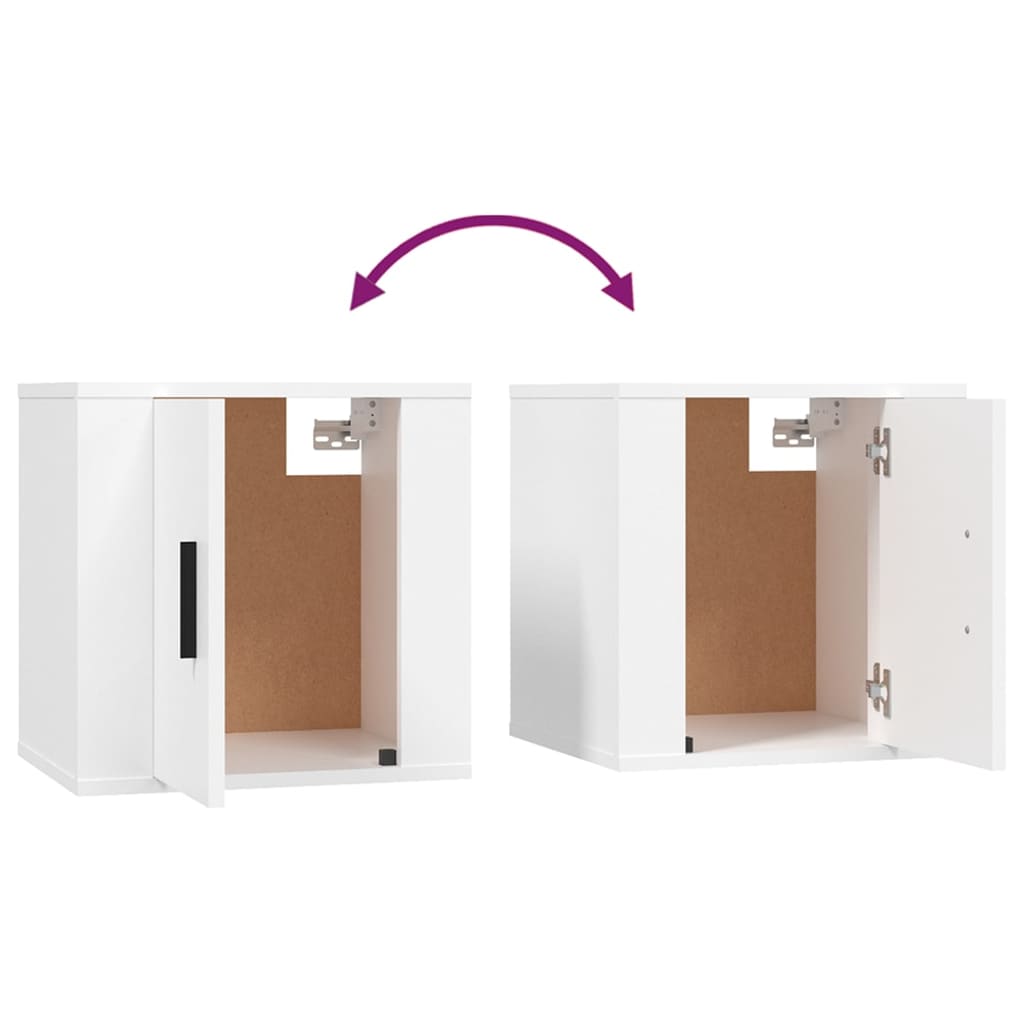 vidaXL Set dulap TV, 4 piese, alb, lemn prelucrat vidaXL Set dulap TV, 4 piese, alb, lemn prelucrat