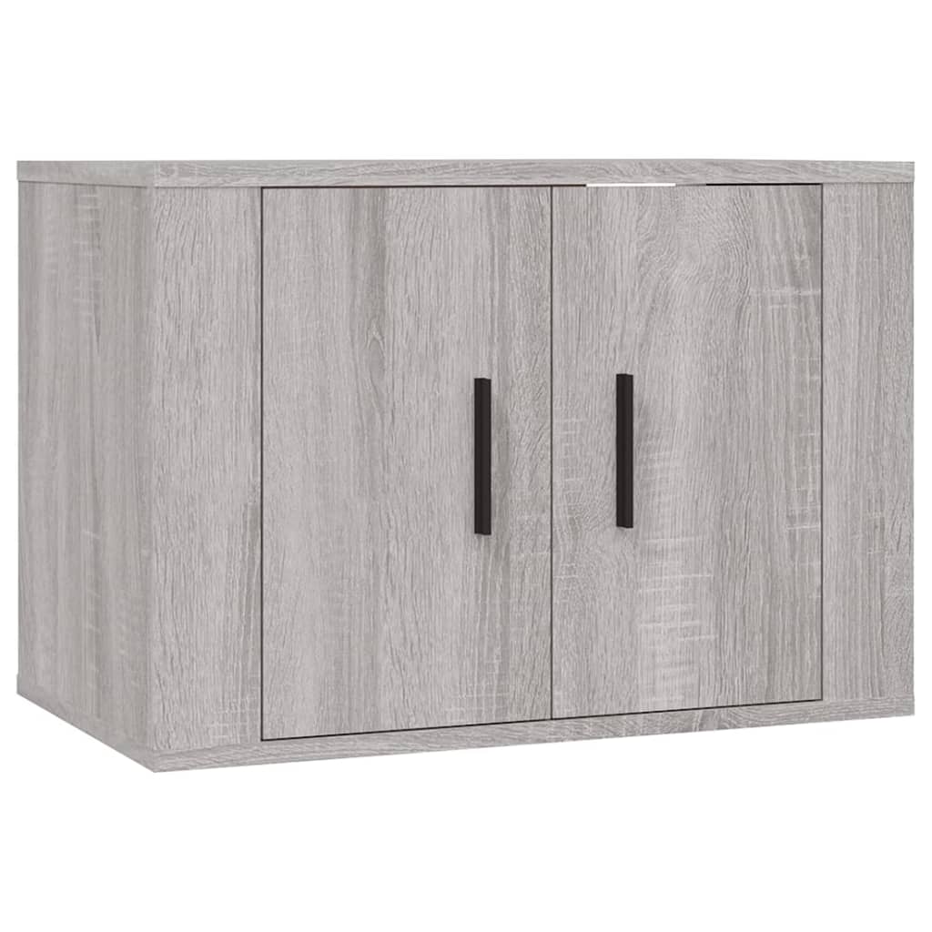 vidaXL Set dulapuri TV, 2 piese, gri sonoma, lemn prelucrat vidaXL Set dulapuri TV, 2 piese, gri sonoma, lemn prelucrat