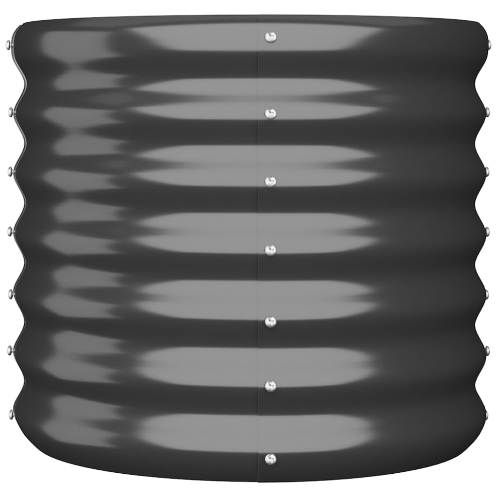 vidaXL Jardinieră antracit 40x40x36 cm oțel galvanizat