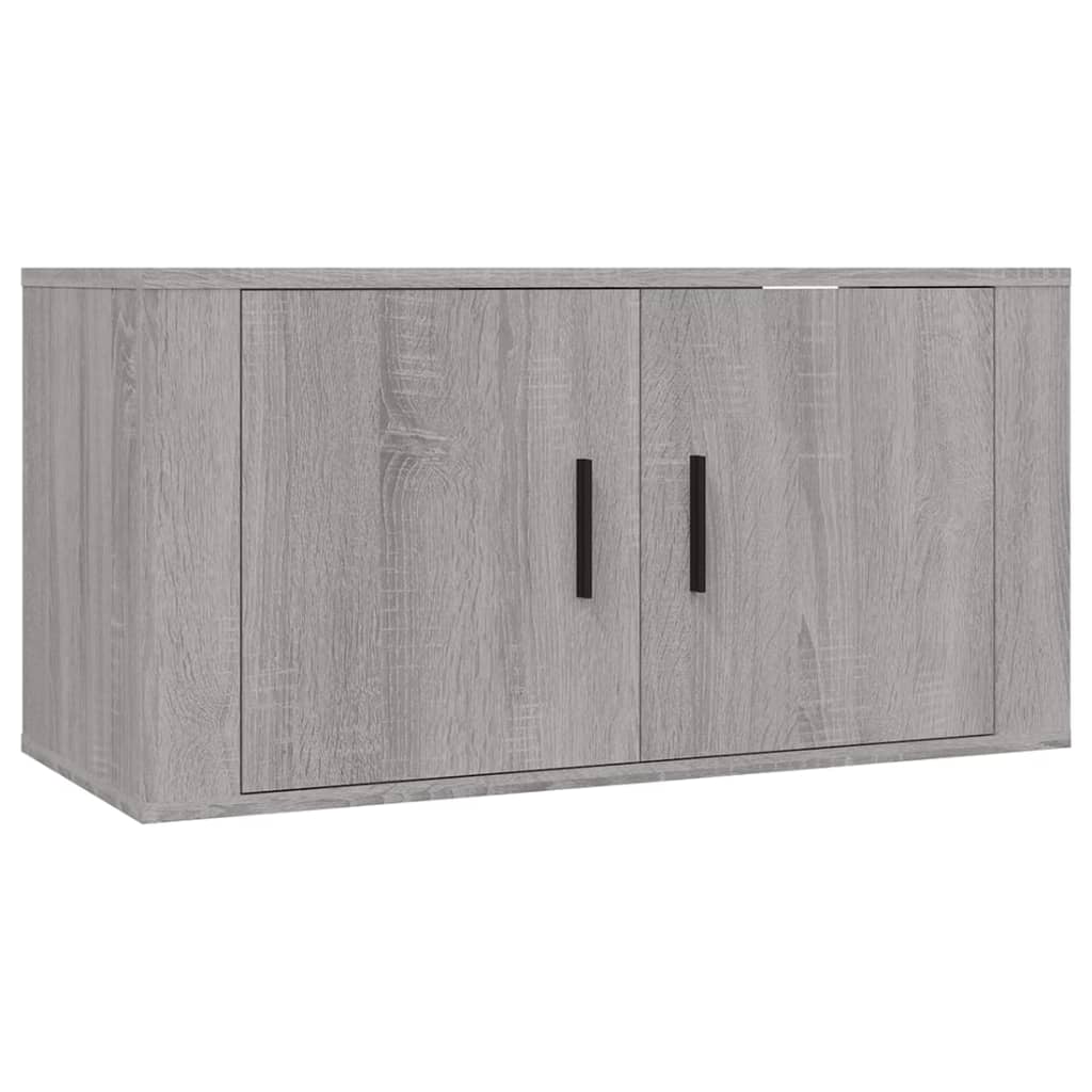 vidaXL Set dulapuri TV, 2 piese, gri sonoma, lemn prelucrat vidaXL Set dulapuri TV, 2 piese, gri sonoma, lemn prelucrat