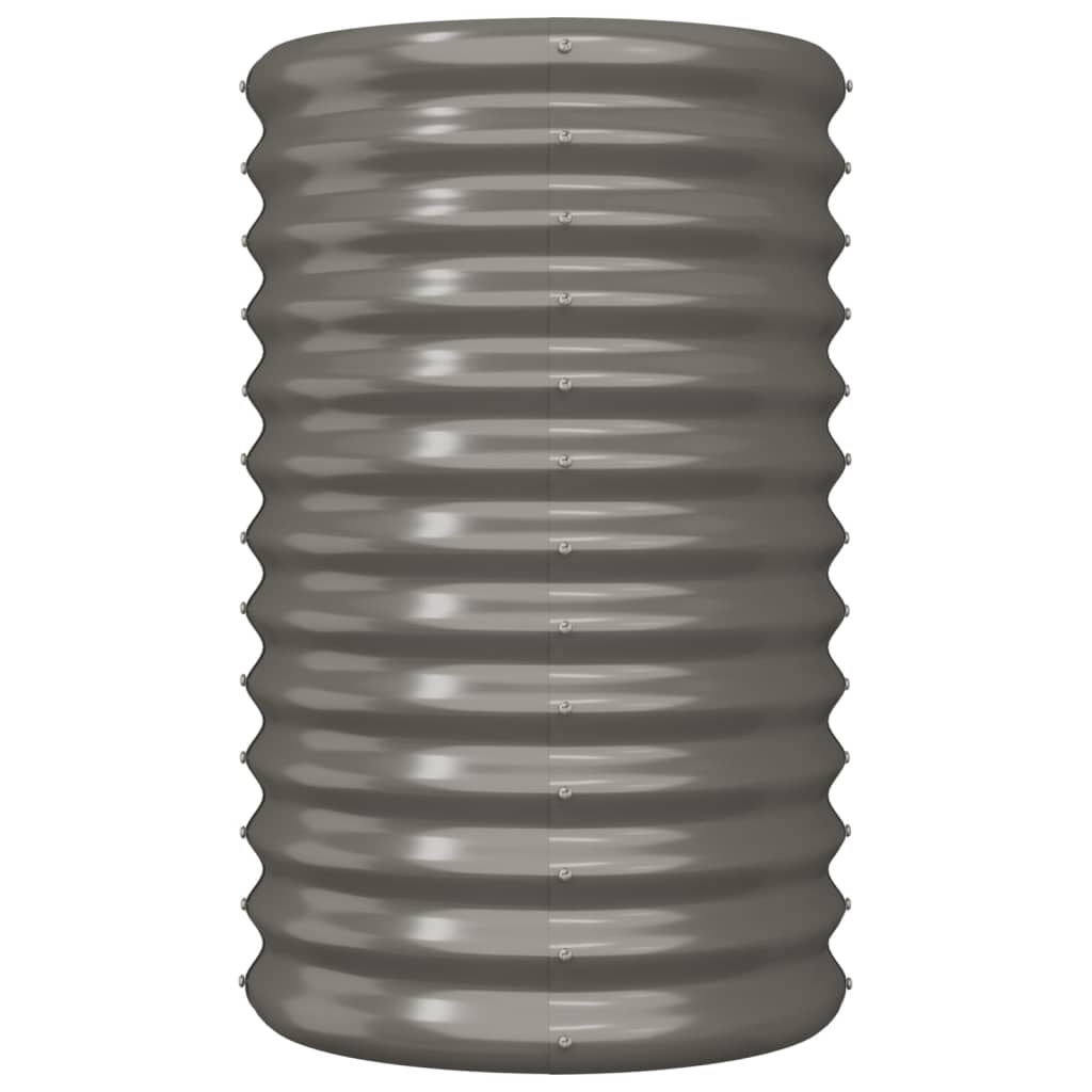 vidaXL Jardinieră grădină gri 40x40x68 cm oțel galvanizat vidaXL Jardinieră grădină gri 40x40x68 cm oțel galvanizat