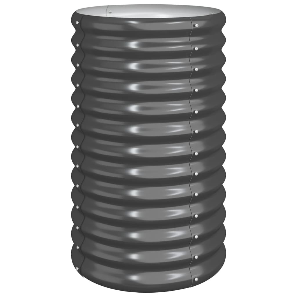 vidaXL Jardinieră antracit 40x40x68 cm oțel galvanizat