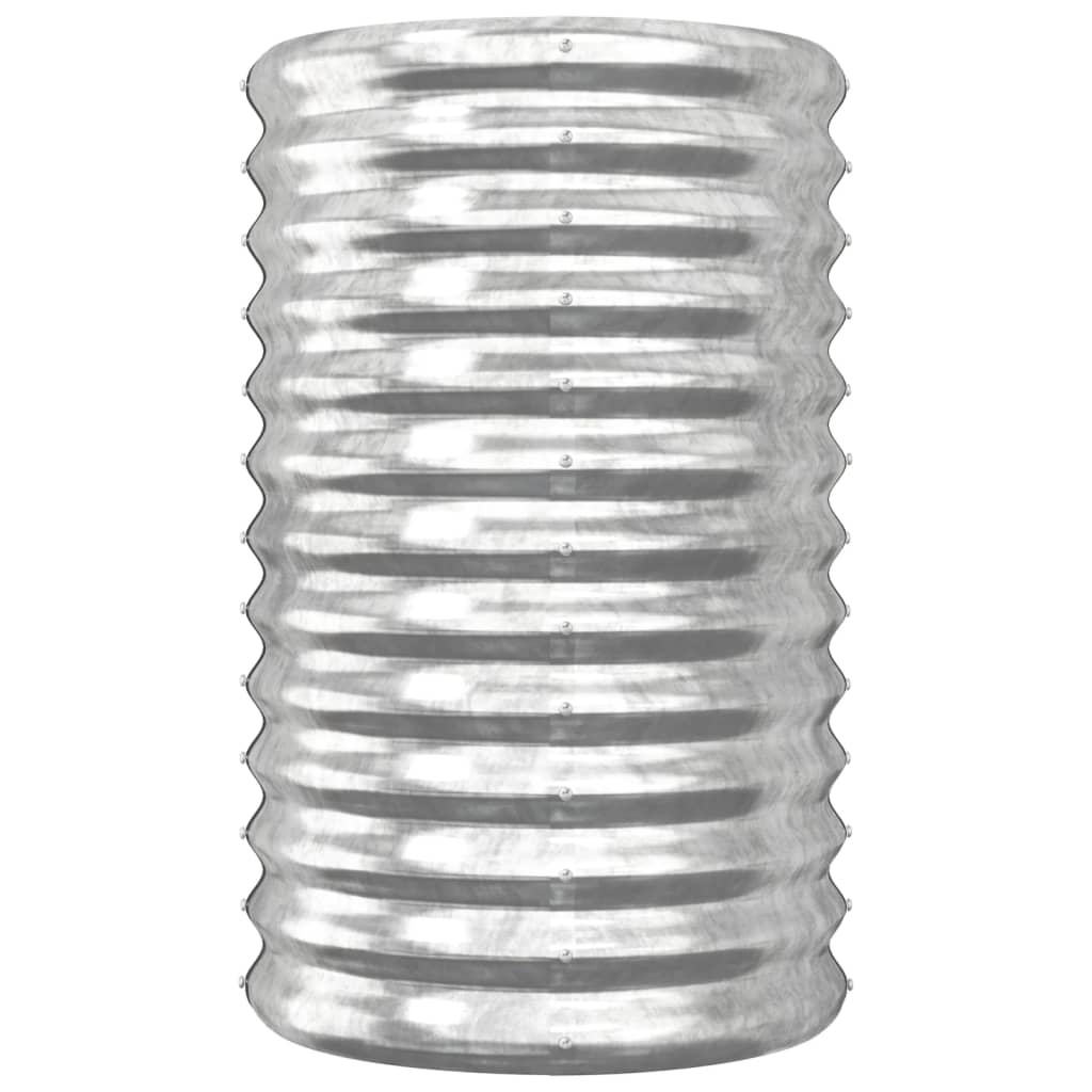 vidaXL Jardinieră argintiu 40x40x68 cm oțel galvanizat