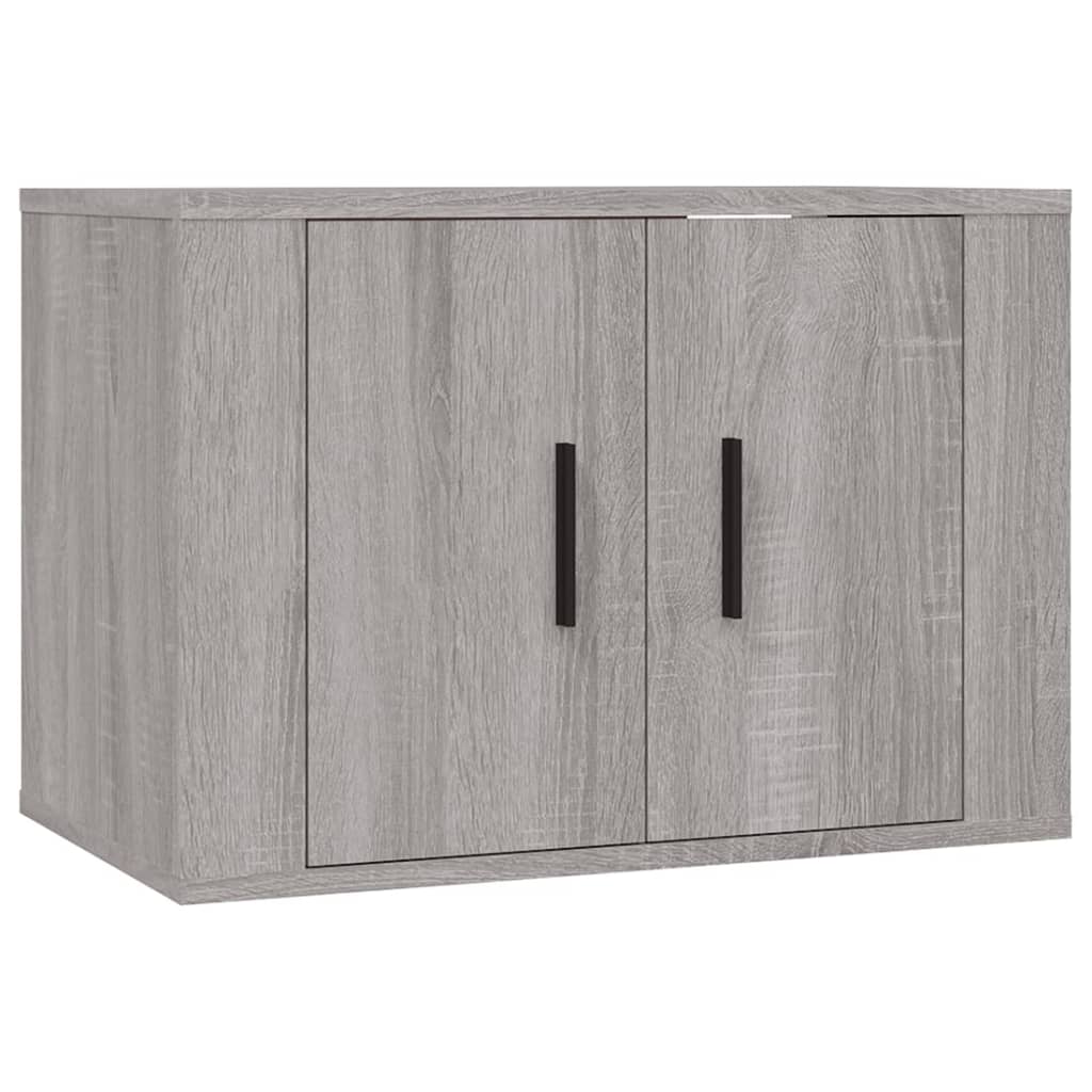 vidaXL Set dulapuri TV, 4 piese, gri sonoma, lemn prelucrat vidaXL Set dulapuri TV, 4 piese, gri sonoma, lemn prelucrat