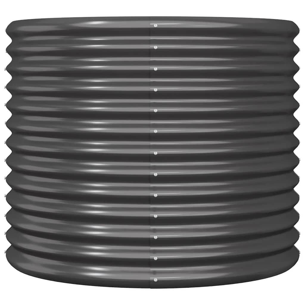 vidaXL Jardinieră antracit 80x80x68 cm oțel galvanizat