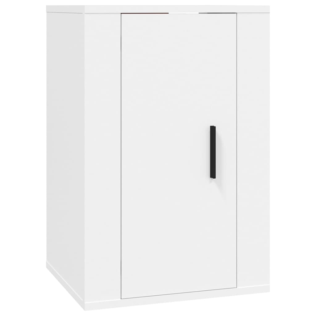 vidaXL Set dulap TV, 5 piese, alb, lemn prelucrat vidaXL Set dulap TV, 5 piese, alb, lemn prelucrat