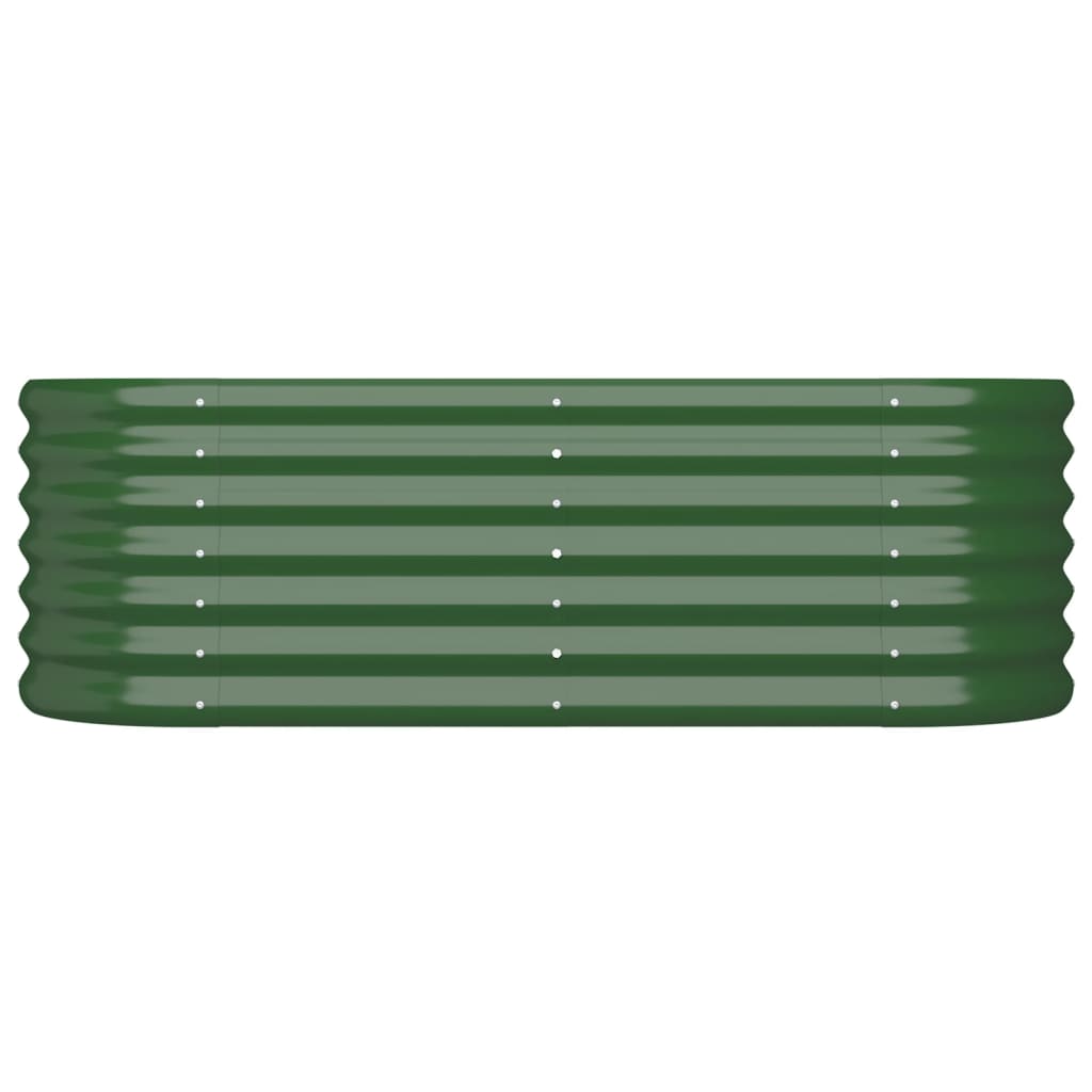vidaXL Strat înălțat grădină 114x40x36 cm oțel vopsit electrostatic
