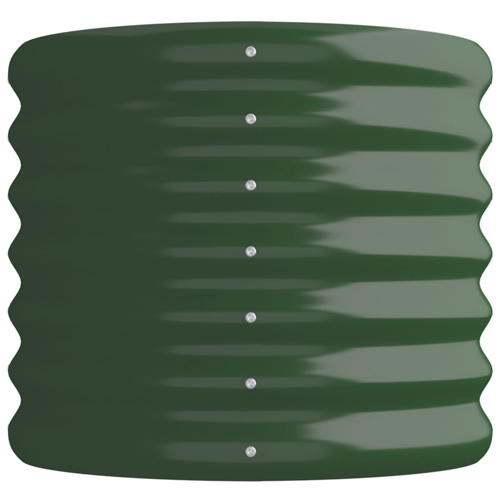 vidaXL Strat înălțat grădină 114x40x36 cm oțel vopsit electrostatic