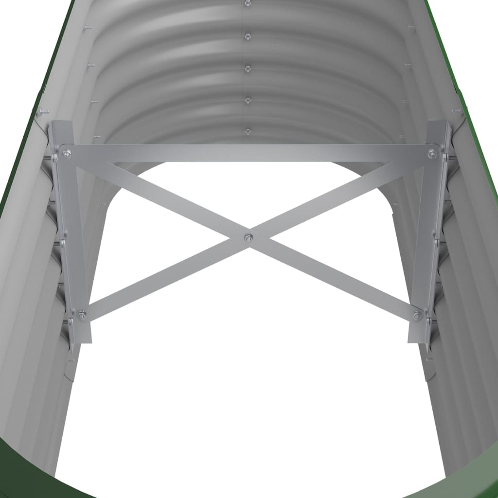 vidaXL Strat înălțat grădină 114x40x36 cm oțel vopsit electrostatic