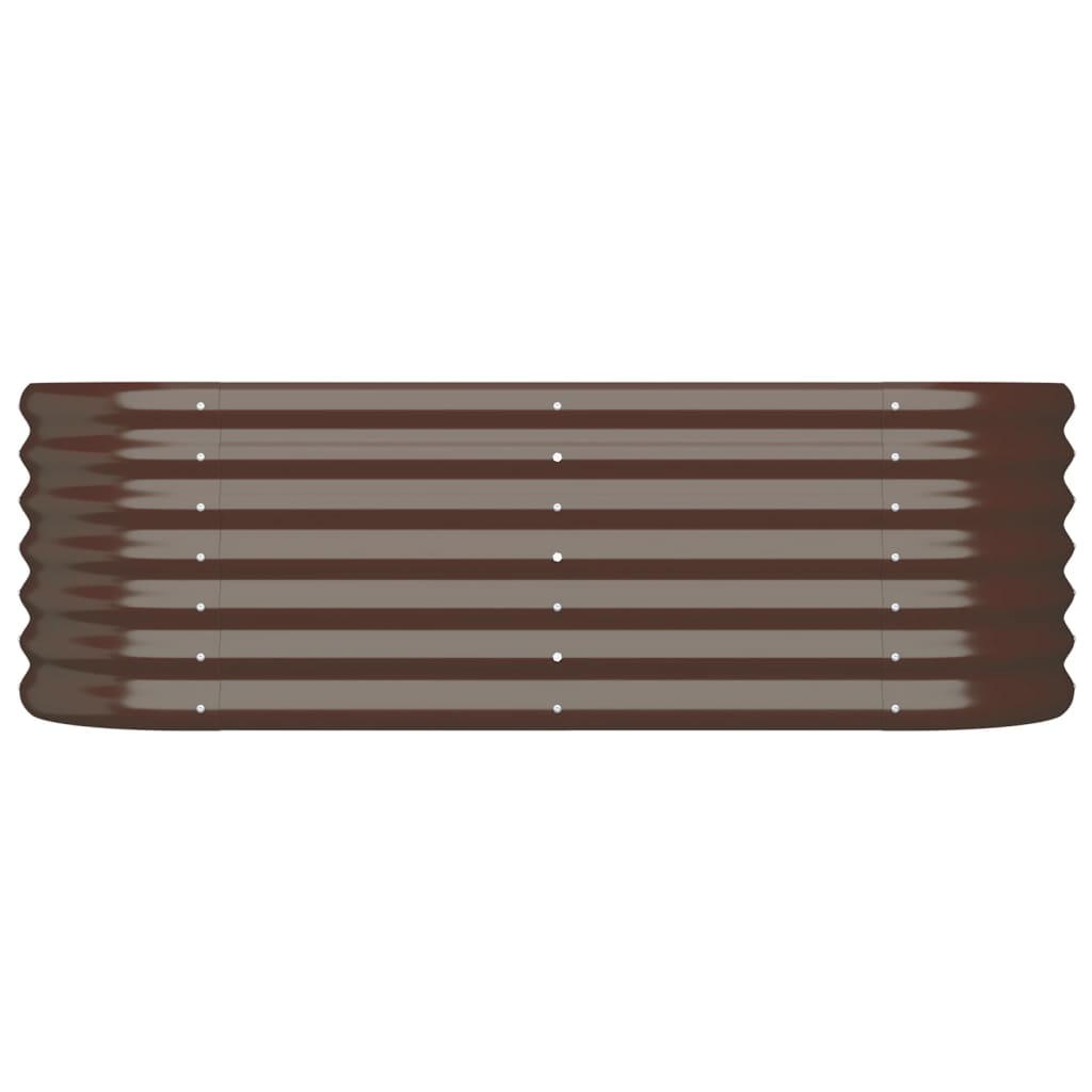 vidaXL Strat înălțat grădină 114x40x36 cm oțel vopsit electrostatic