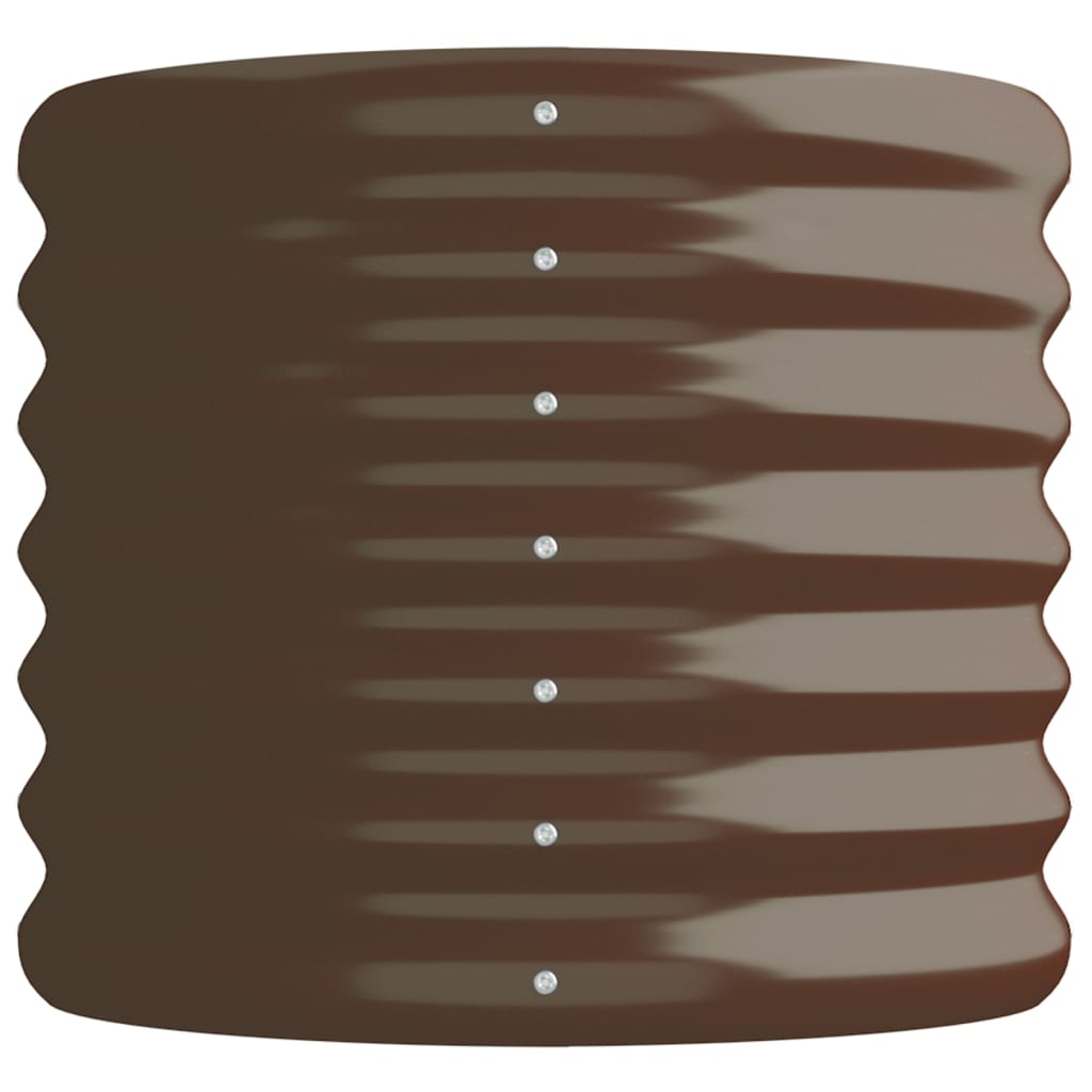 vidaXL Strat înălțat grădină 114x40x36 cm oțel vopsit electrostatic