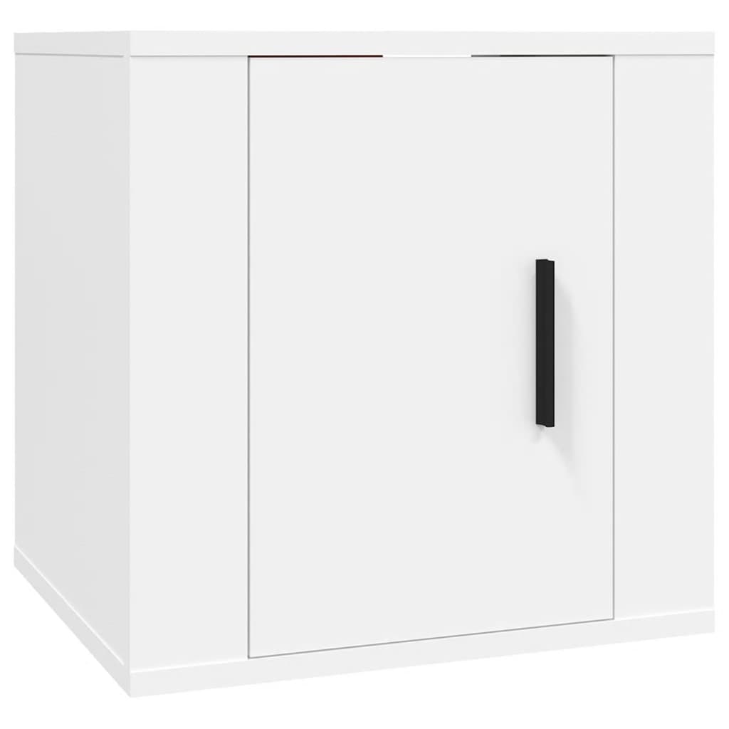 vidaXL Set dulap TV, 6 piese, alb, lemn prelucrat vidaXL Set dulap TV, 6 piese, alb, lemn prelucrat