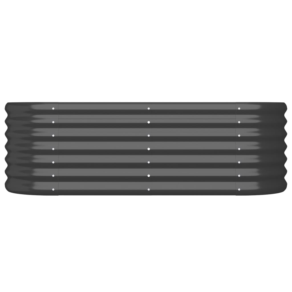 vidaXL Strat înălțat grădină 114x40x36 cm oțel vopsit electrostatic
