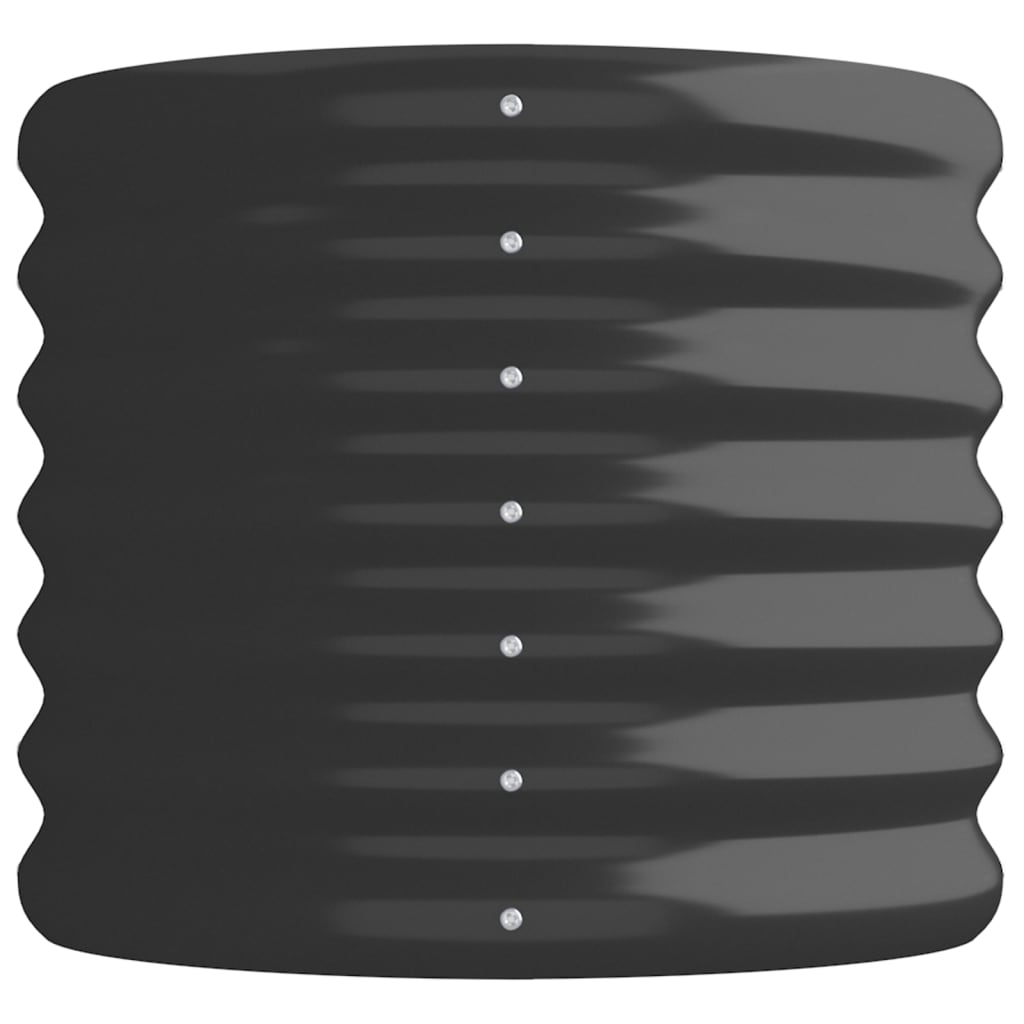 vidaXL Strat înălțat grădină 114x40x36 cm oțel vopsit electrostatic