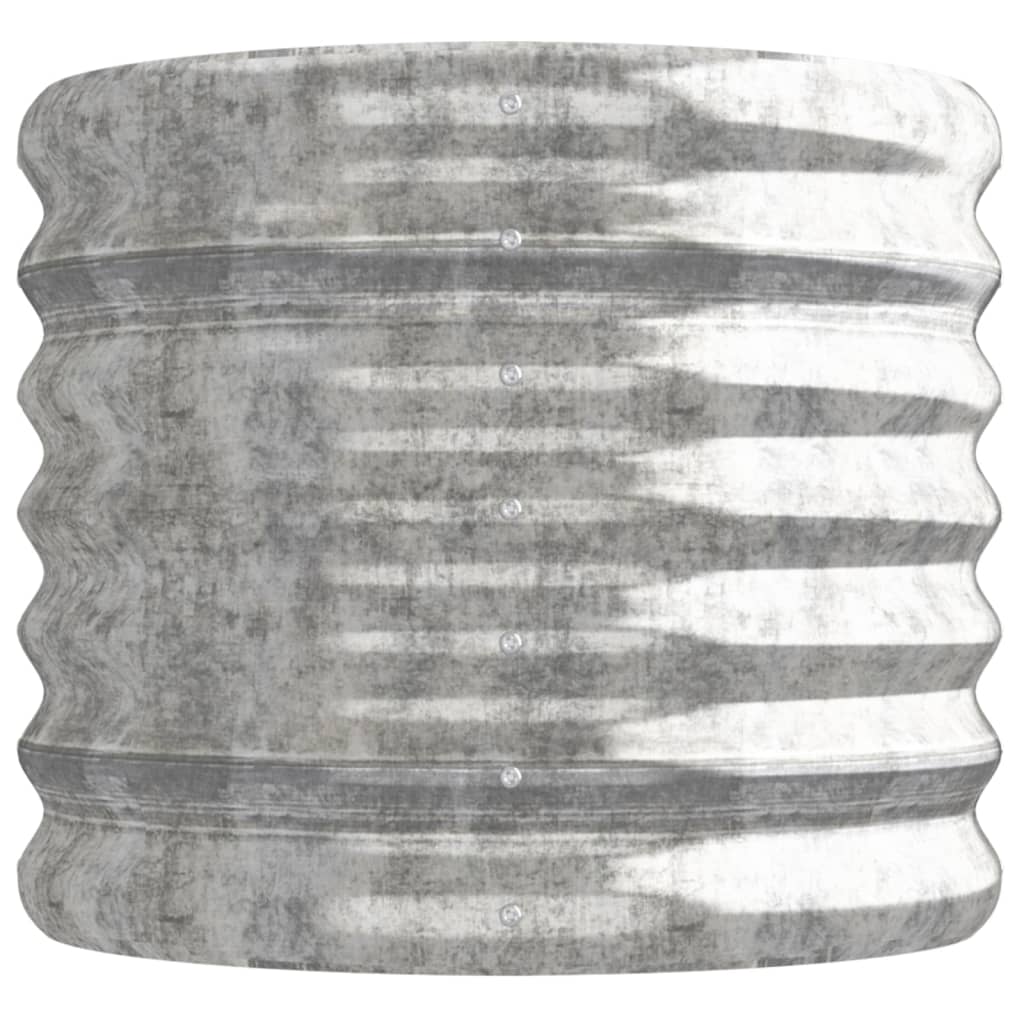 vidaXL Strat înălțat grădină 114x40x36 cm oțel galvanizat