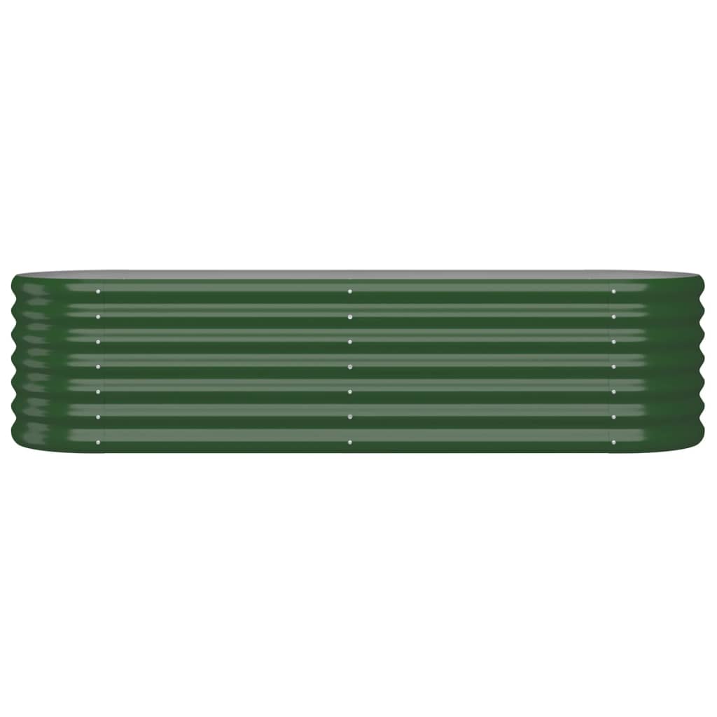 vidaXL Strat înălțat grădină 152x40x36 cm oțel galvanizat