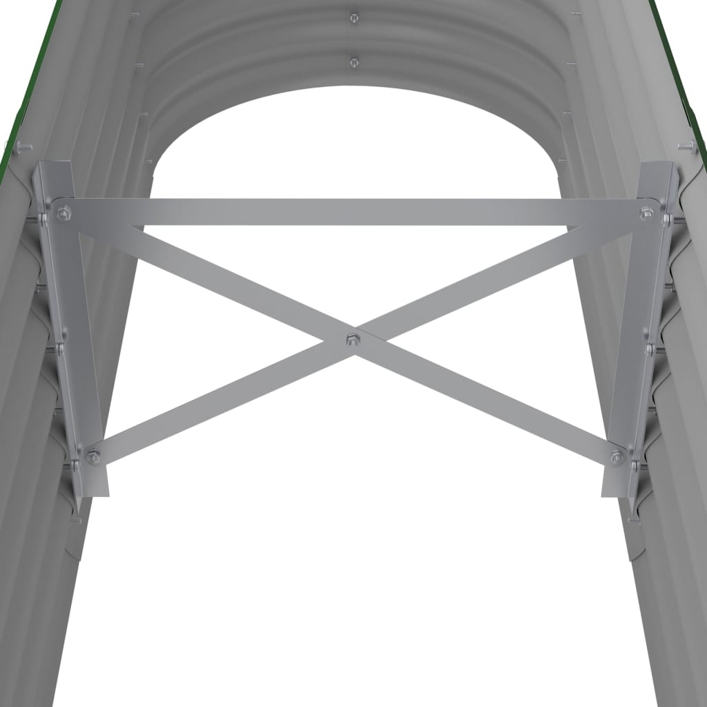vidaXL Strat înălțat grădină 152x40x36 cm oțel galvanizat