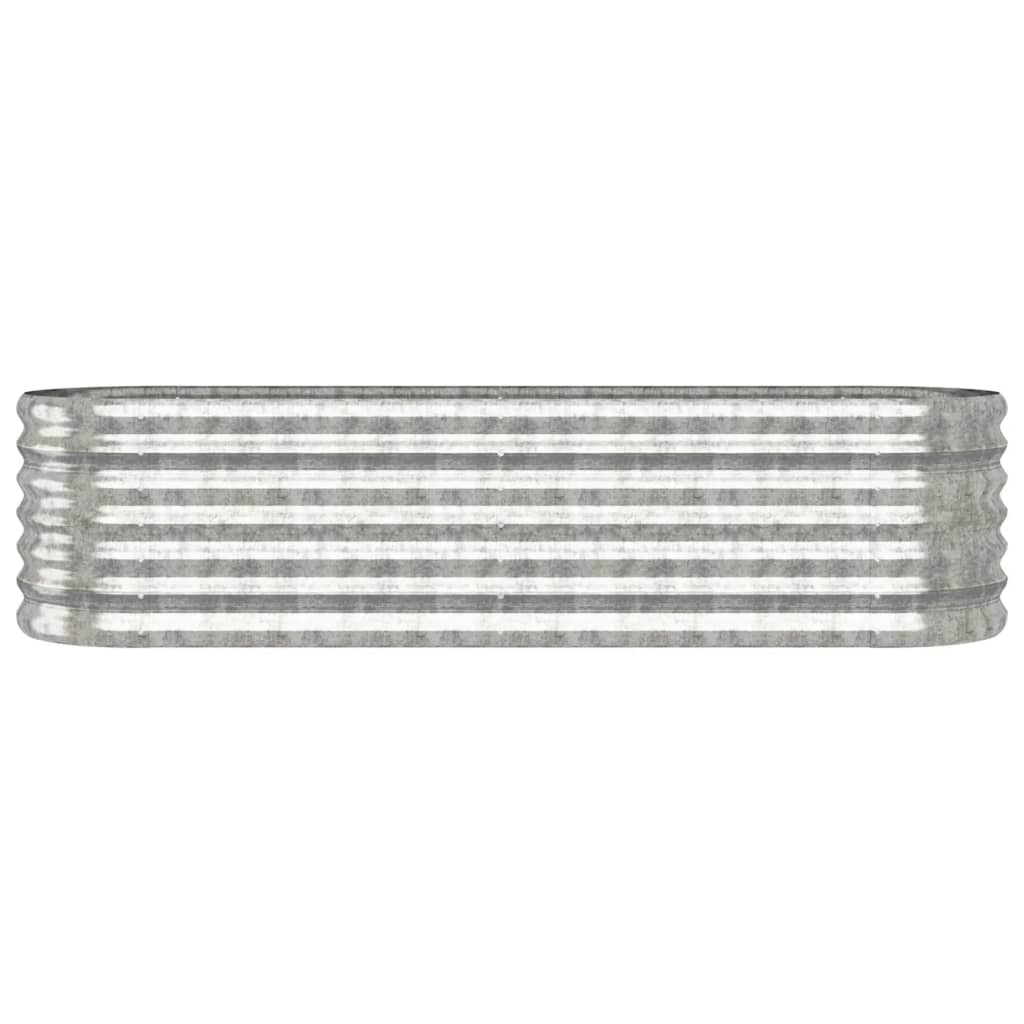 vidaXL Strat înălțat grădină 152x40x36 cm oțel galvanizat