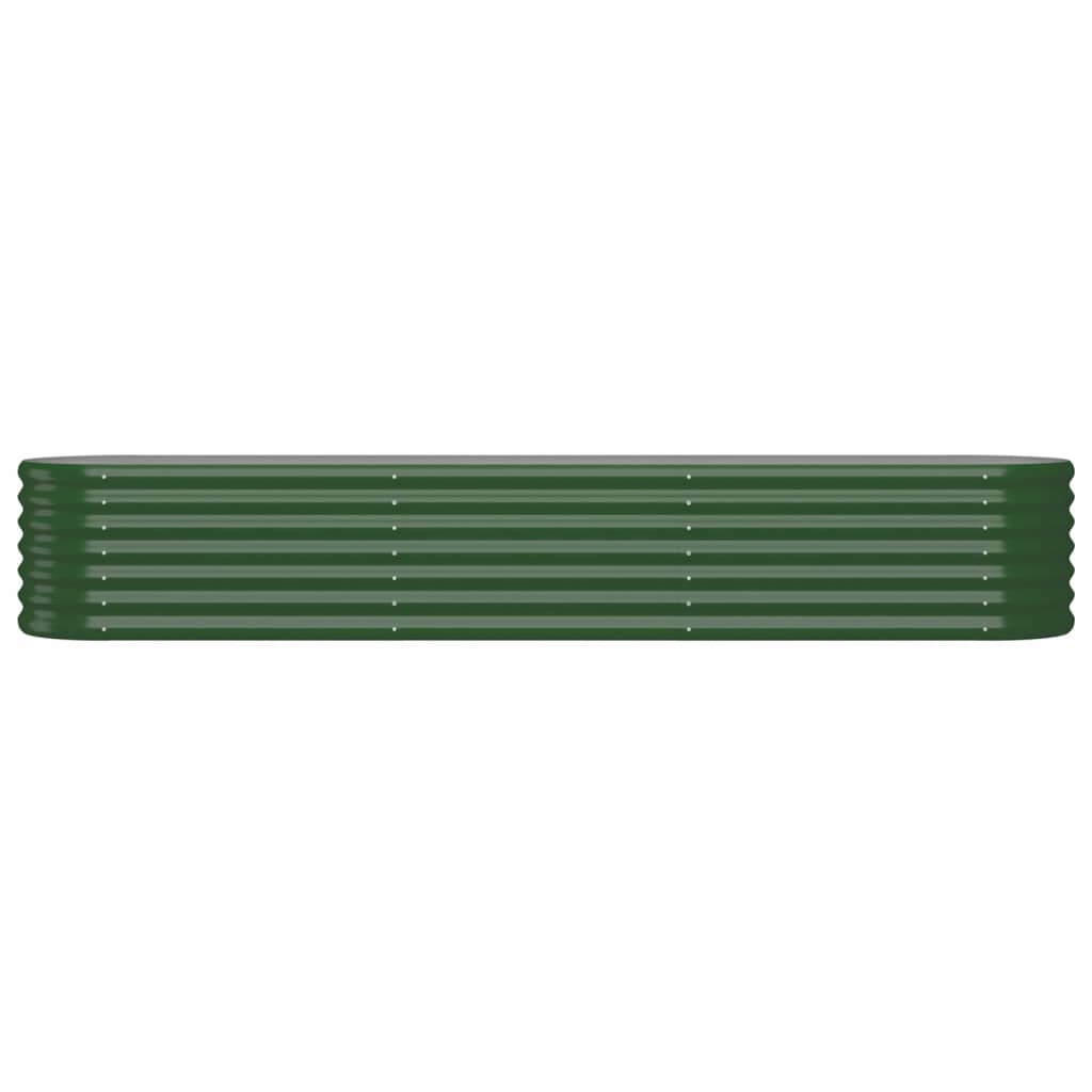 vidaXL Strat înălțat grădină 224x40x36 cm oțel galvanizat