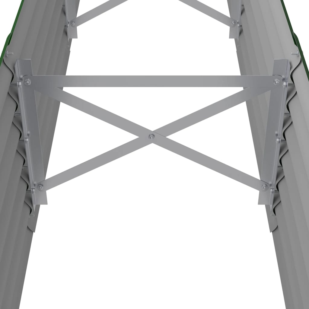 vidaXL Strat înălțat grădină 224x40x36 cm oțel galvanizat