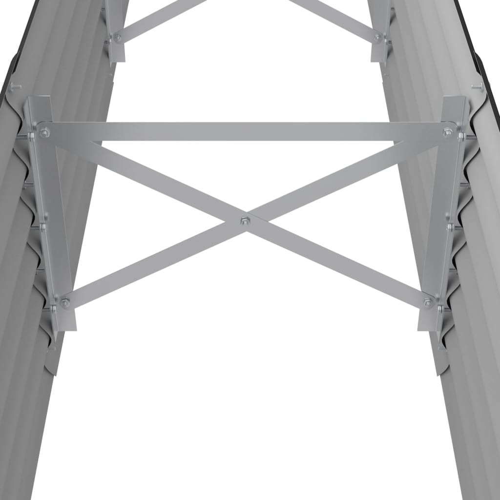 vidaXL Strat înălțat grădină 224x40x36 cm oțel galvanizat