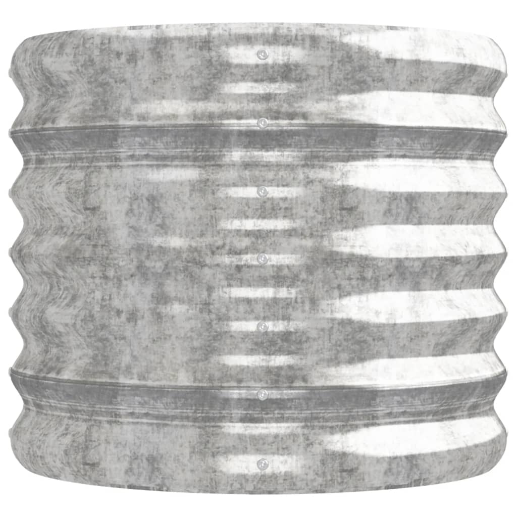 vidaXL Strat înălțat grădină 224x40x36 cm oțel galvanizat