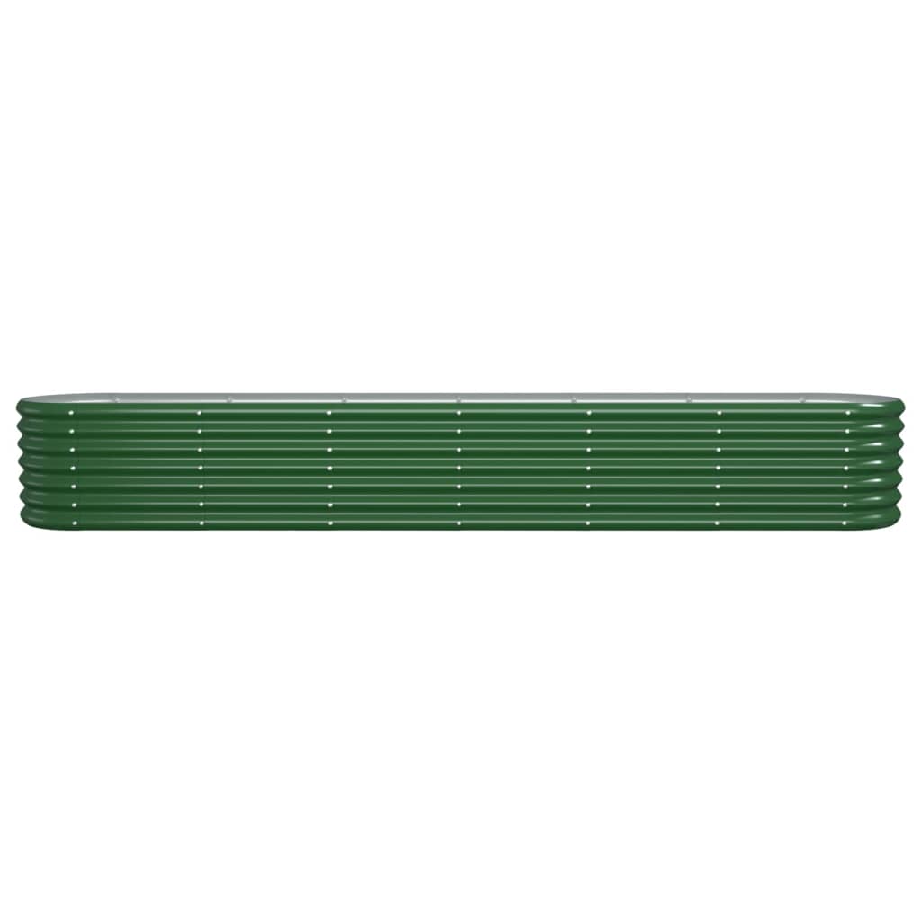 vidaXL Strat înălțat grădină 260x40x36 cm oțel galvanizat
