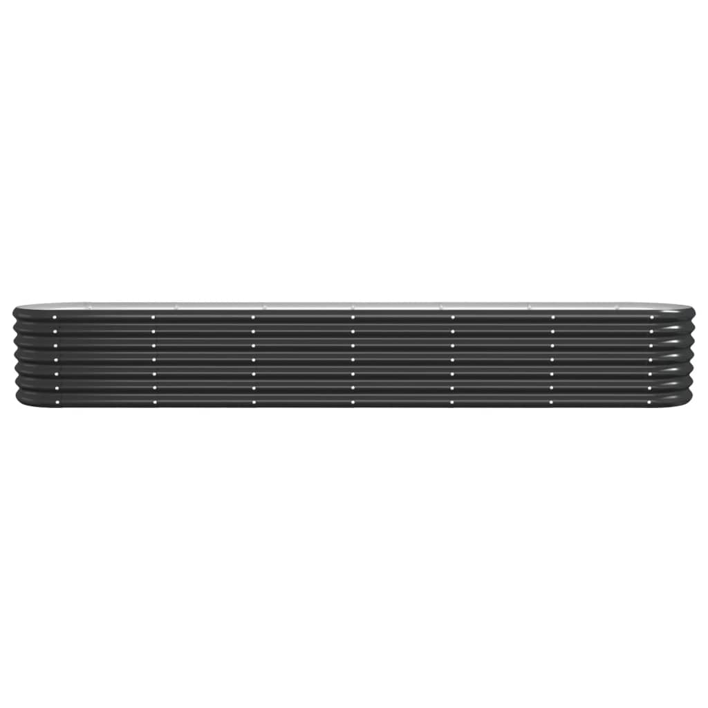 vidaXL Strat înălțat grădină 260x40x36 cm oțel vopsit electrostatic