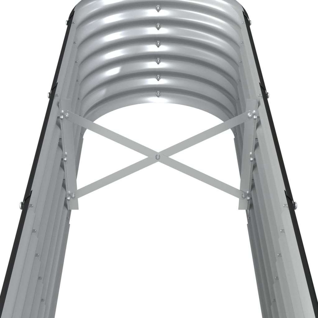vidaXL Strat înălțat grădină 260x40x36 cm oțel vopsit electrostatic