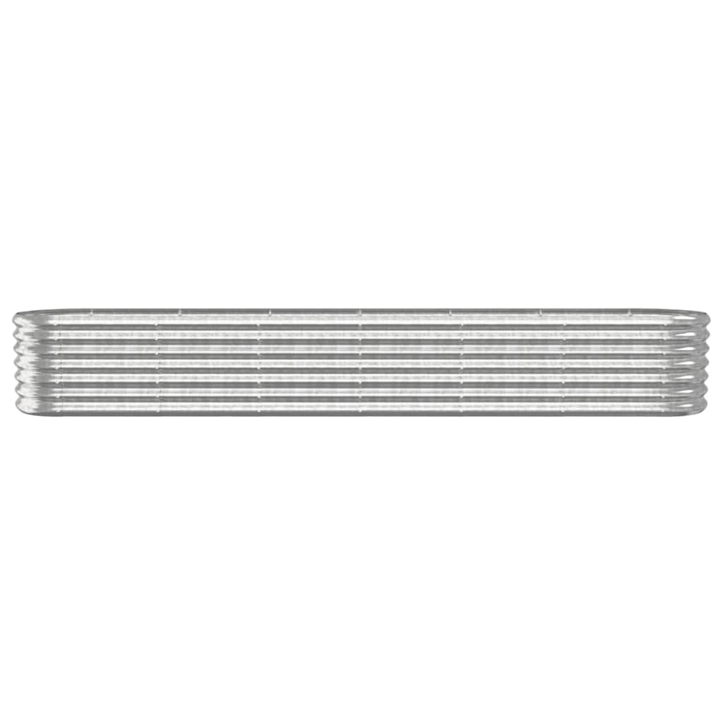 vidaXL Strat înălțat grădină 260x40x36 cm oțel galvanizat