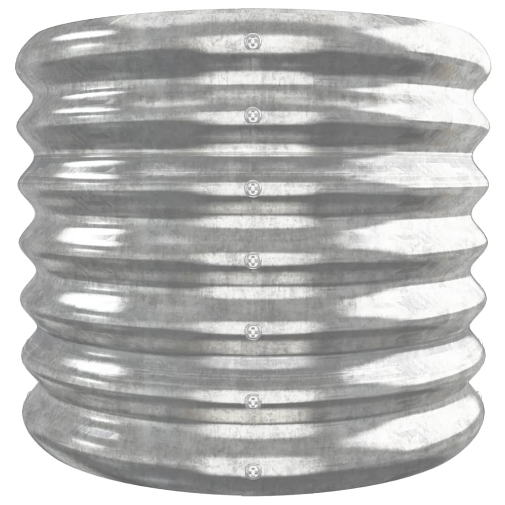 vidaXL Strat înălțat grădină 260x40x36 cm oțel galvanizat